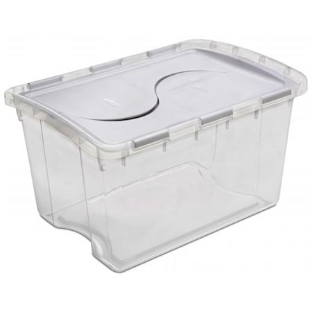 Sterilite Sterilite 48 Quart Clear Hinged Lid Storage Box 19148006 19148006